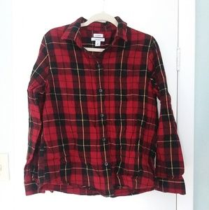 L.L. Bean Red/Black/Yellow Shirt M